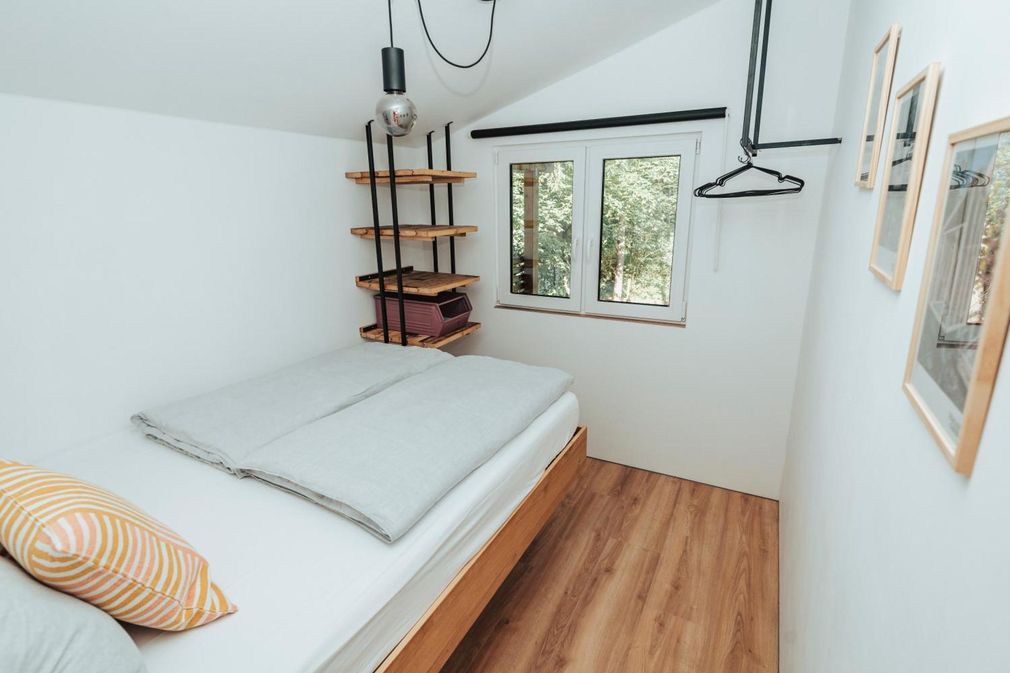 Modernes Tinyhouse Trailer Cabins Am Waldrand - Mit Seezugang Eging Bagian luar foto