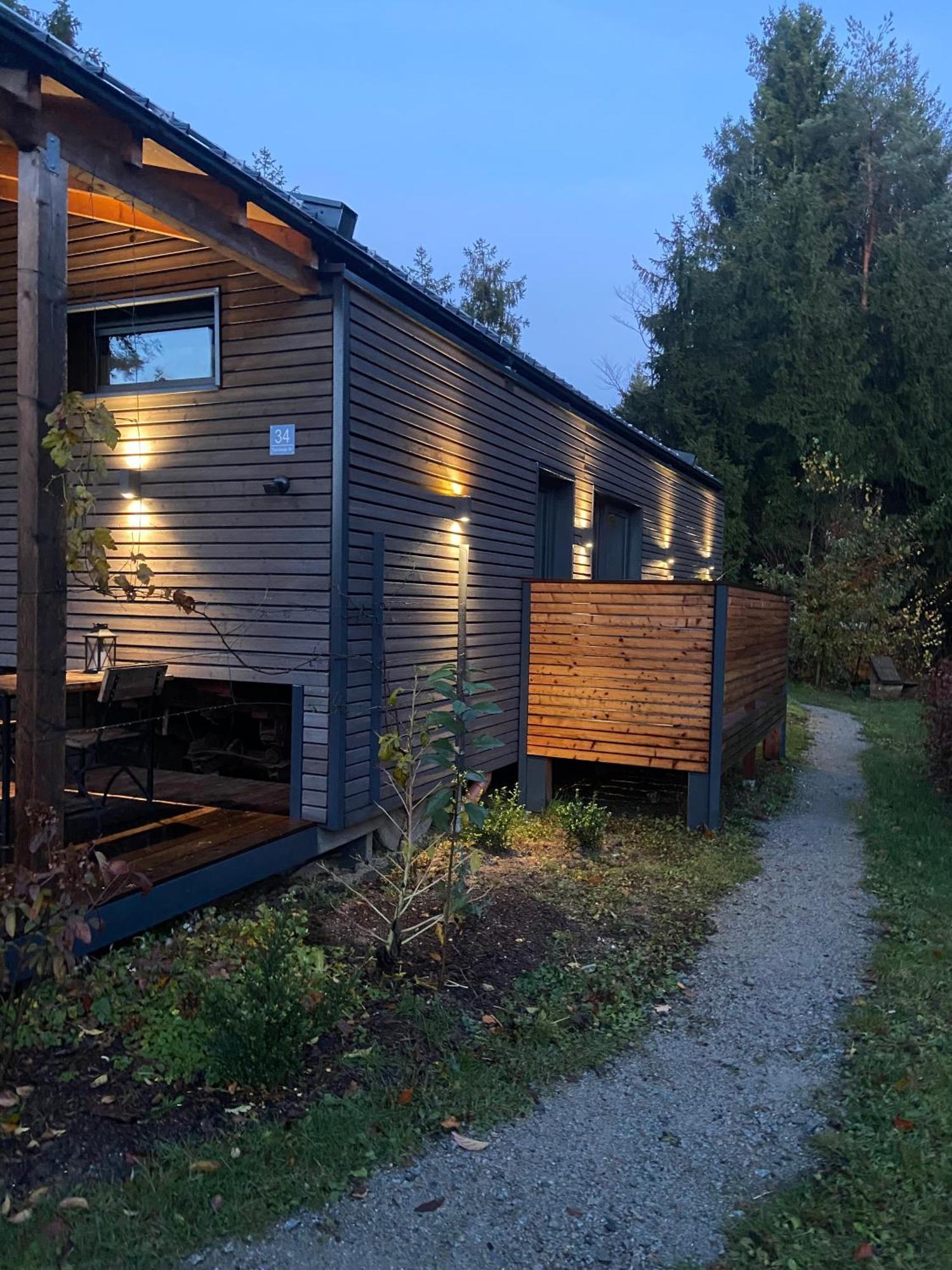 Modernes Tinyhouse Trailer Cabins Am Waldrand - Mit Seezugang Eging Bagian luar foto