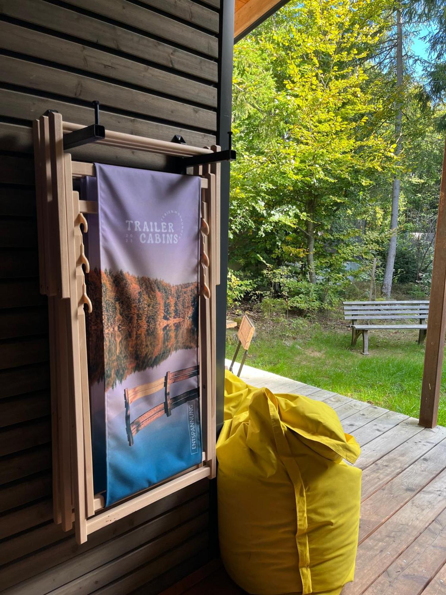 Modernes Tinyhouse Trailer Cabins Am Waldrand - Mit Seezugang Eging Bagian luar foto