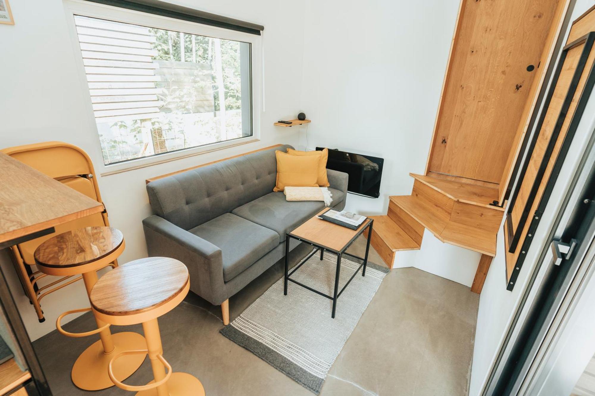 Modernes Tinyhouse Trailer Cabins Am Waldrand - Mit Seezugang Eging Bagian luar foto